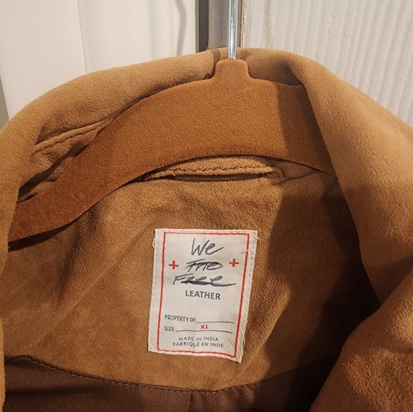We The Free Suzy Suede Jacket, Camel, 100% leather suede, size XL, NWOT - Picture 6 of 10